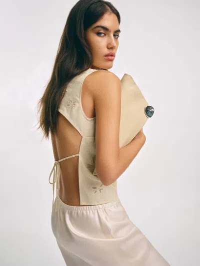 Reformation Evelina Linen Top