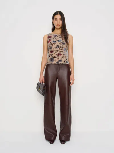 Reformation Evelina Velvet Top In Multi