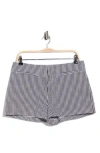 Reformation Everett Gingham Shorts In Black And White Check