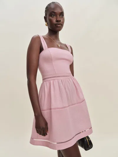 Reformation Everett Mini Linen Dress