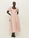 Reformation Everlyn Floral Print A-line Dress In Fresa