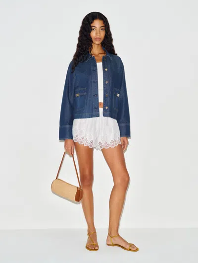 Reformation Everton Denim Jacket Blue Xs
