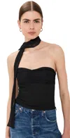 Reformation Ezra Knit Top Black In Black