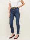 Reformation Ezra Super Stretch High Rise Straight Jeans In Galene