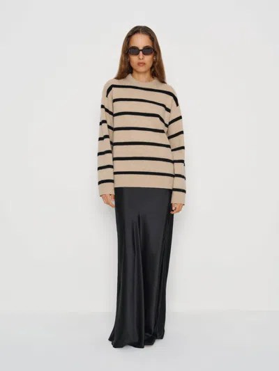 Reformation Fabian Regenerative Wool Crew In Black