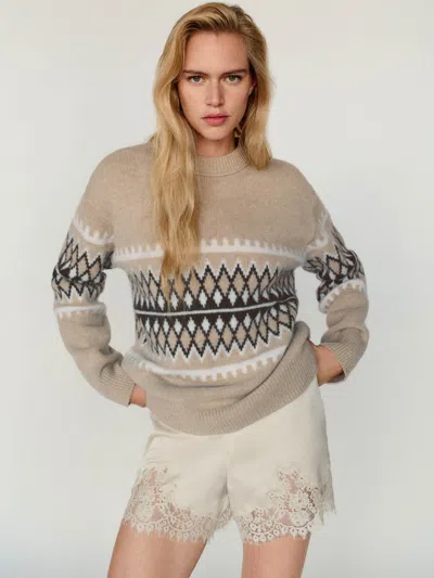 Reformation Fabian Regenerative Wool Crew In Neutral