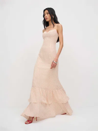 Reformation Fallon Dress Champagne 12 In Neutral
