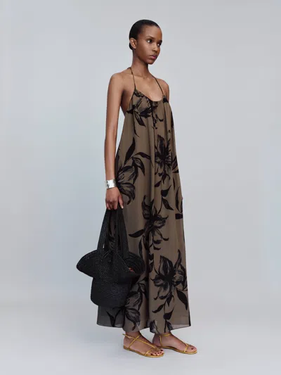 Reformation Fawnie Dress Brown Xs