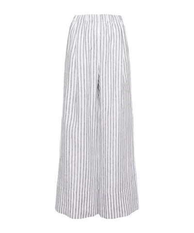 Reformation Fernando Linen Trousers In White