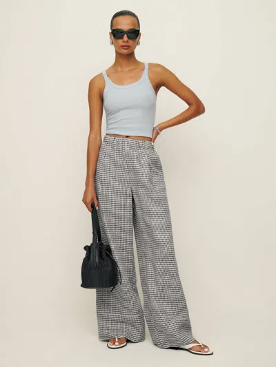Reformation Fernando Linen Wide Leg Pant