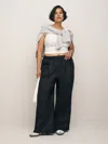Reformation Fernando Linen Pant Es In Black