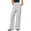 Reformation Ava Stripe Wide Leg Linen Pants