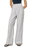 Reformation Ava Stripe Wide Leg Linen Pants In Antibes Stripe
