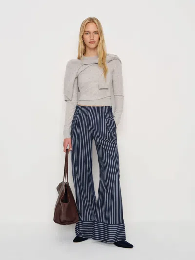 Reformation Fernando Wide Leg Pant In Blue