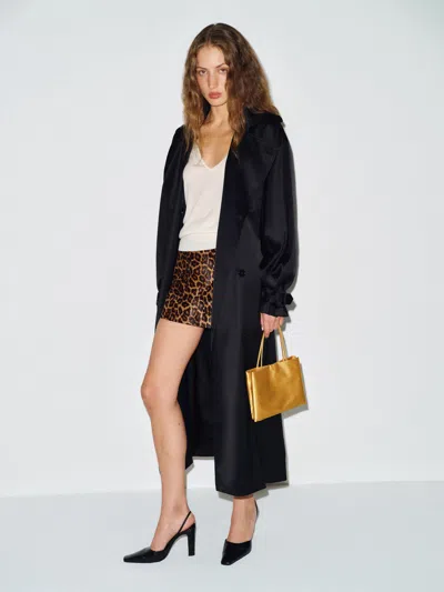Reformation Fia Jacket Black Large In Noir