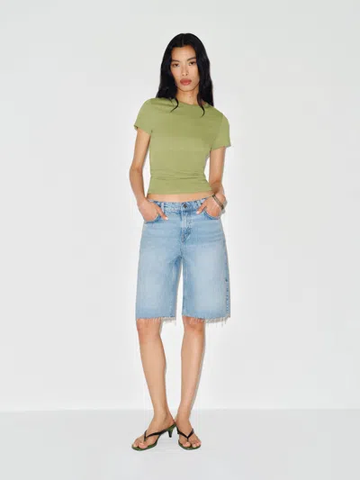 Reformation Finley Low Rise 11 In Baggy Jorts Blue 31