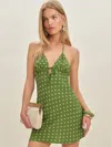 Reformation Fiora Dress In Green