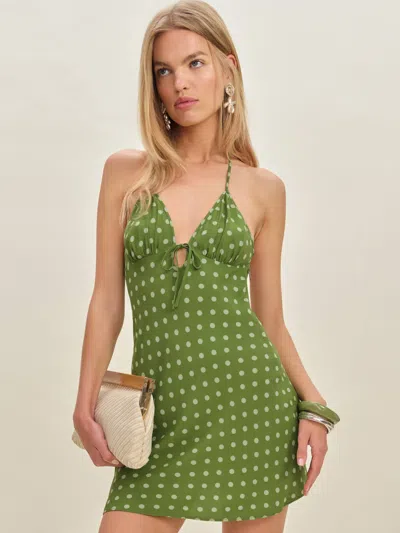 Reformation Fiora Dress In Green