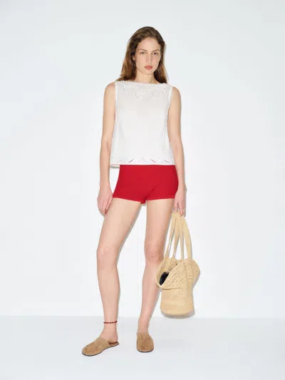 Reformation Fiorella Top Ivory 12 In White