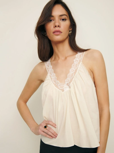 Reformation Fira Top In Cream