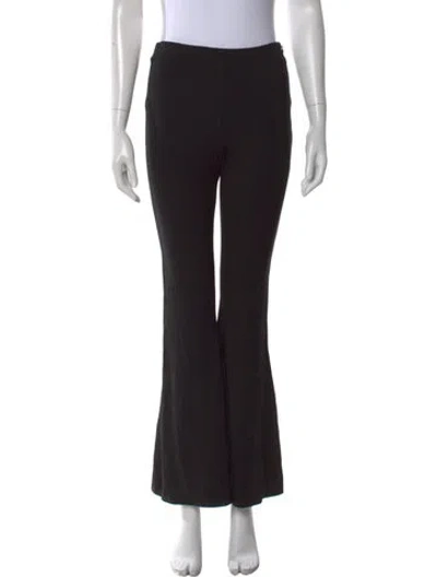 Pre-owned Reformation Flared Pants In Black