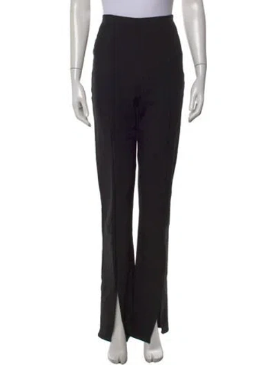 Pre-owned Reformation Flared Pants In Black