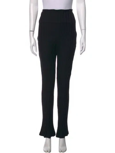 Pre-owned Reformation Flared Pants In Black