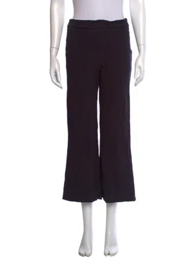 Pre-owned Reformation Flared Pants In Black