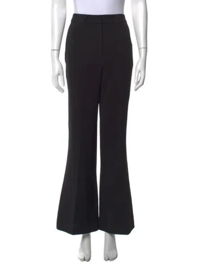 Pre-owned Reformation Flared Pants In Black