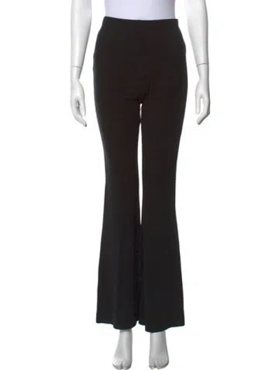 Pre-owned Reformation Flared Pants In Black