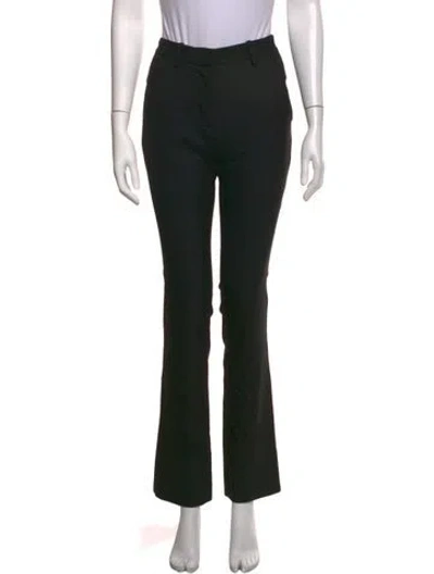 Pre-owned Reformation Flared Pants In Black