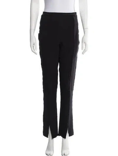 Pre-owned Reformation Flared Pants In Black