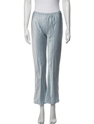 Pre-owned Reformation Flared Pants In Blue