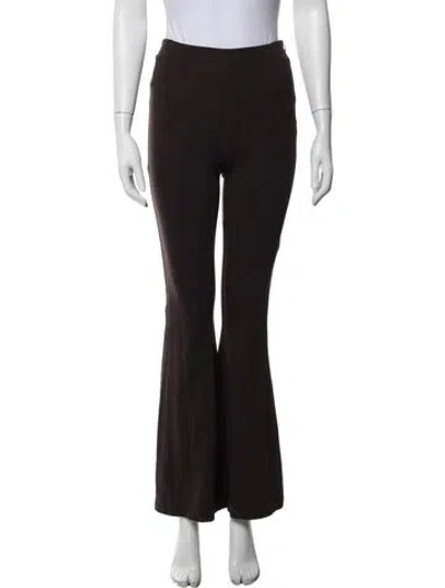 Pre-owned Reformation Flared Pants In Brown