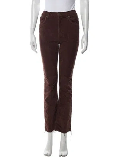 Pre-owned Reformation Flared Pants In Brown