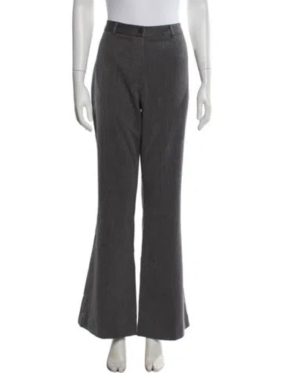 Pre-owned Reformation Flared Pants In Grey