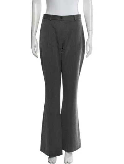 Pre-owned Reformation Flared Pants In Grey