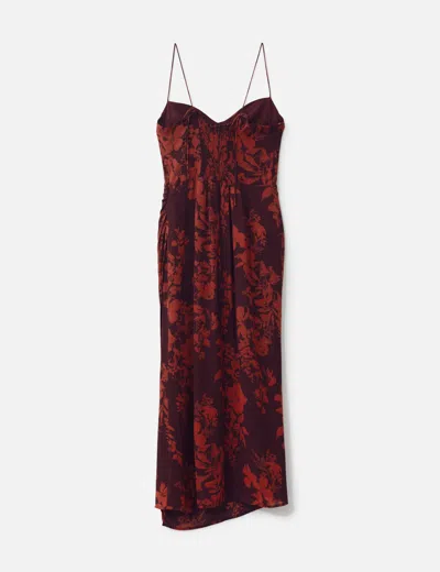 Reformation Floral Print Dress In Multi