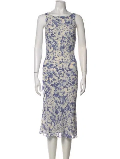 Pre-owned Reformation Floral Print Long Dress In Multi