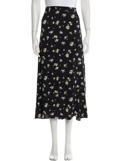Pre-owned Reformation Floral Print Midi Length Skirt W/ Tags In Multi