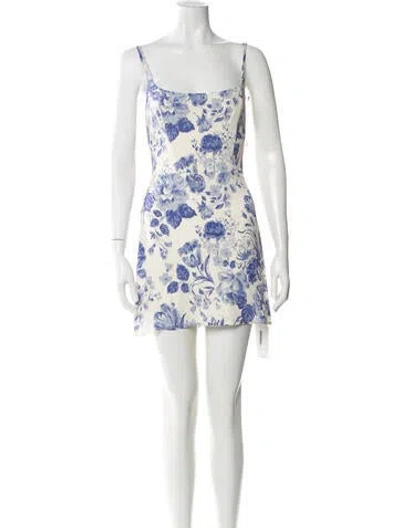 Pre-owned Reformation Floral Print Mini Dress