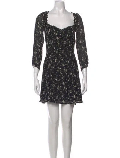 Pre-owned Reformation Floral Print Mini Dress