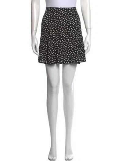 Pre-owned Reformation Floral Print Mini Skirt In Multi