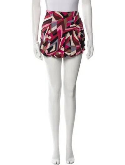 Pre-owned Reformation Floral Print Strapless Bodysuit In Red