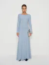 Reformation Florence Knit Dress In Blue