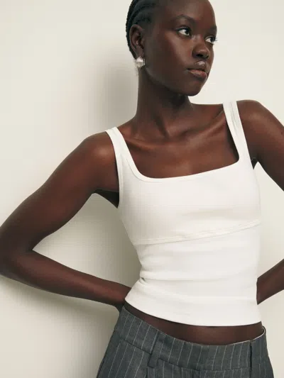 Reformation Florence Knit Tank In Bleach