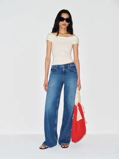 Reformation Florence Knit Top En Maille Ivory L In White