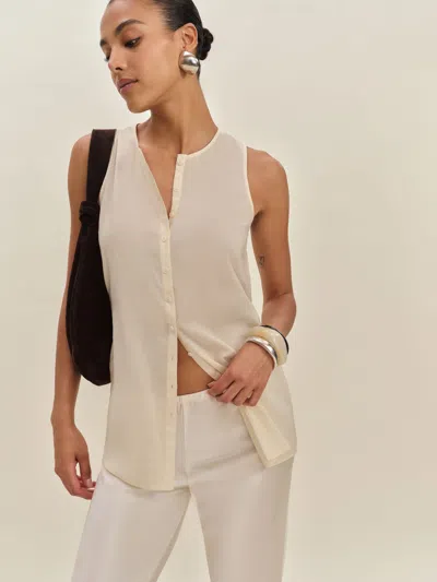 Reformation Floria Top In White