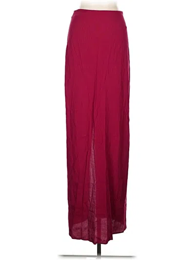 Pre-owned Reformation Formal Skirt In Burgundy