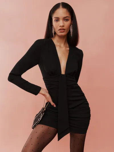 Reformation Fortesa Dress In Black